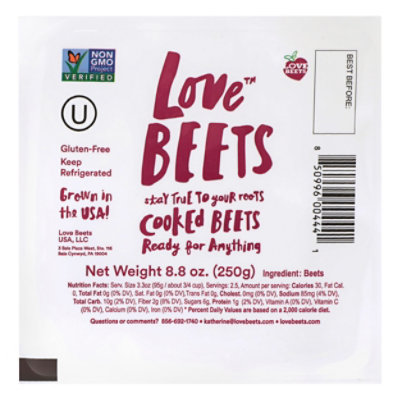 Love Beets Peeled Cooked Beets - 8.8 Oz - Image 3