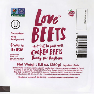 Love Beets Peeled Cooked Beets - 8.8 Oz - Image 1
