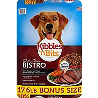Kibbles N Bits Dog Food Chefs Choice Bistro Oven Roasted Beef Spring Veggies Apple Bag - 17.6 Lb - Image 2
