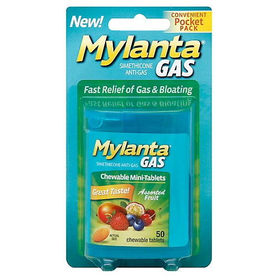 Mylanta Mini Tabs Assorted - 50 Count