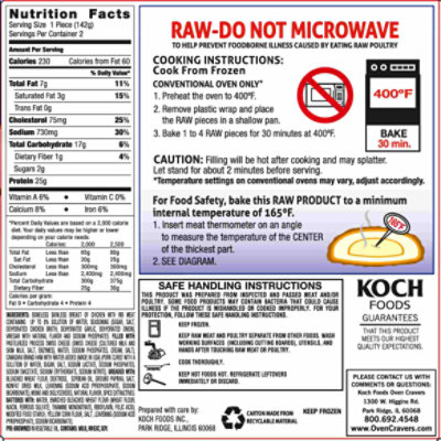 Oven Cravers Chicken Cordon Bleu - 10 Oz - Image 3