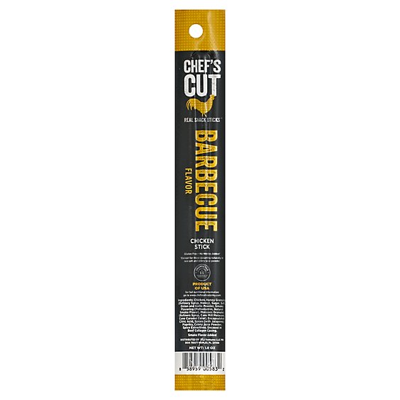 Chefs Cut Real Jerky Co. Real Chicken Stick Barbecue Flavor - 1 Oz