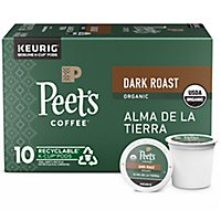 Peet's Coffee Organic Alma De La Tierra Dark Roast Coffee K Cup Pods - 10 Count - Image 1