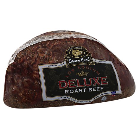 Boars Head Fresh Sliced Roast Beef Deluxe Seasoned - 0.50 Lb