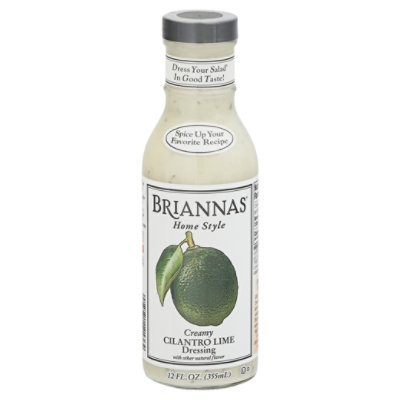 BRIANNAS Dressing Home Style Cilantro Lime Creamy - 12 Fl. Oz.