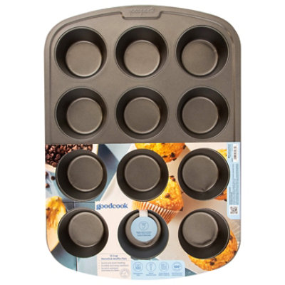 Good Cook Pan Cupcake Muffin Premium Nonstick 12 Cup - Each - Image 2