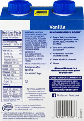 Blue Diamond Vanilla Almond Milk - 4-8 Fl. Oz. - Image 2