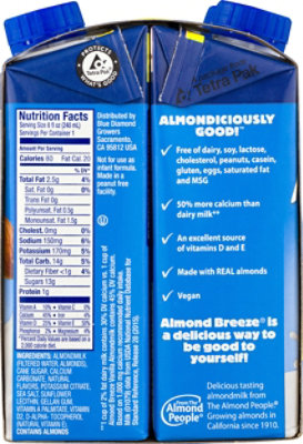 Blue Diamond Vanilla Almond Milk - 4-8 Fl. Oz. - Image 3