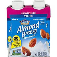 Blue Diamond Unsweetened Vanilla Almond Milk - 4-8 Fl. Oz. - Image 2