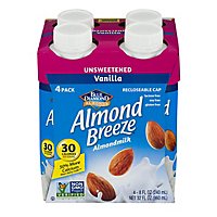 Blue Diamond Unsweetened Vanilla Almond Milk - 4-8 Fl. Oz. - Image 5