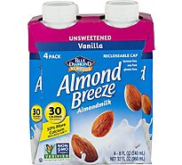 Blue Diamond Unsweetened Vanilla Almond Milk - 4-8 Fl. Oz.