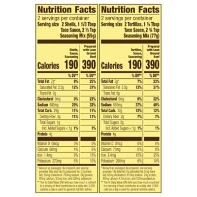 Old El Paso Taco Dinner Kit Hard & Soft Stand N Stuff & Taco Boats Box - 9.4 Oz - Image 3