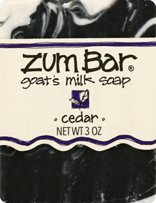 Zum Bar Soap Goats Milk Cedar - 3 Oz