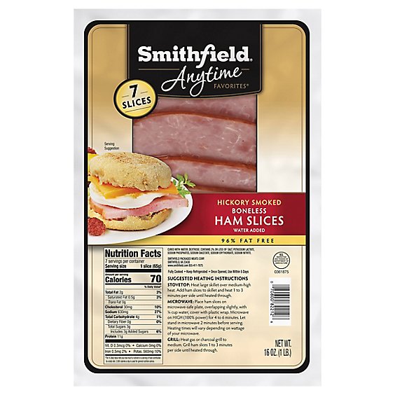Smithfield Boneless Ham Slices Fp - 16 Oz