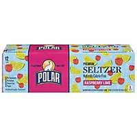 Polar Seltzer 100% Natural Calorie-Free Raspberry Lime Cans - 12-12 Fl. Oz. - Image 3