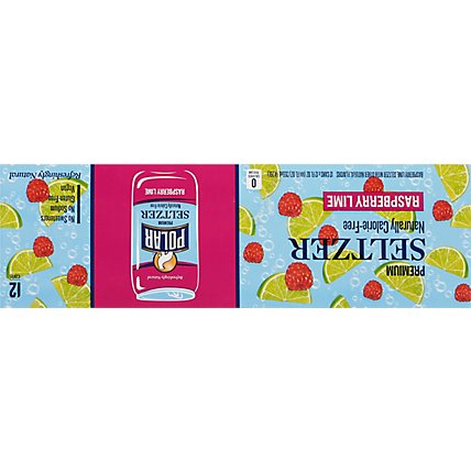 Polar Seltzer 100% Natural Calorie-Free Raspberry Lime Cans - 12-12 Fl. Oz. - Image 6