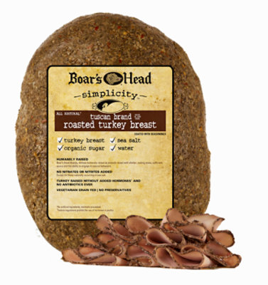  Boars Head Turkey Tuscan Natural Fresh Sliced - 0.50 LB 