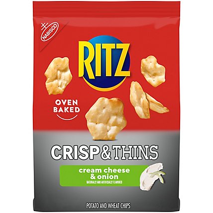 RITZ Crisp And Thins Cream Cheese And Onion Chips - 7.1 Oz - Image 2