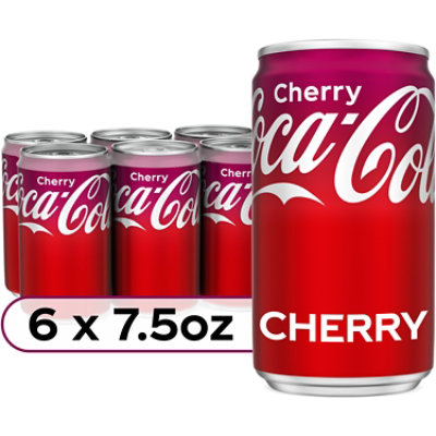 Coca-Cola Soda Pop Flavored Cherry - 6-7.5 Fl. Oz. - Image 1