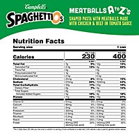 Campbells SpaghettiOs Pasta with Meatballs in Tomato Sauce A to Zs - 15.6 Oz - Image 4