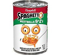 Campbells SpaghettiOs Pasta with Meatballs in Tomato Sauce A to Zs - 15.6 Oz