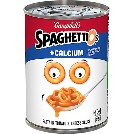 Campbells SpaghettiOs Pasta Plus Calcium - 15.8 Oz