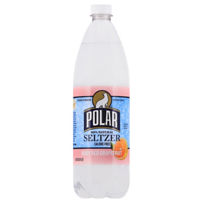 Polar Seltzer Calorie Free Ruby Red Grapefruit - 1 Liter - Image 3