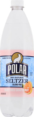 Polar Seltzer Calorie Free Ruby Red Grapefruit - 1 Liter - Image 5