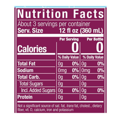 Polar Seltzer Water Black Cherry Bottle - 1 Liter - Image 3