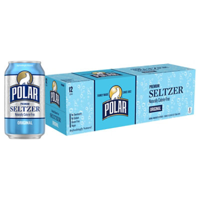 Polar Seltzer Calorie Free No Sugar No Sodium No Caffeine - 12-12 Fl. Oz. - Image 1