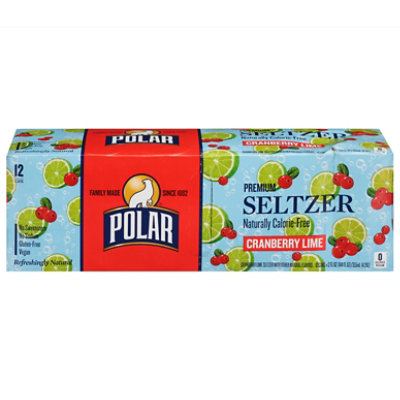 Polar Seltzer Cranberry Lime - 12-12 Fl. Oz. - Image 3