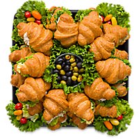 Mini Croissant Salad Sandwich 16 Inch Tray - Each - Image 1