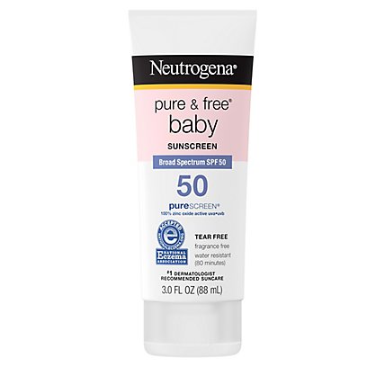 Neutrogena Pure & Free Sunscreen Baby Spf 50 - 3 Fl. Oz. - Image 2