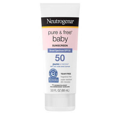 Neutrogena Pure & Free Sunscreen Baby Spf 50 - 3 Fl. Oz. - Image 1