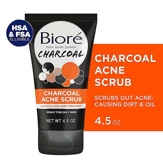 Biore Acne Face Scrub With 2% Salicylic Acid - 4.5 Oz