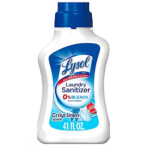 Lysol Laundry Sanitizer 0% Bleach Crisp Linen Scent - 41 Fl. Oz.