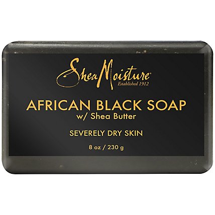 SheaMoisture Soap Bar African Black With Shea Butter - 8 Oz - Image 3