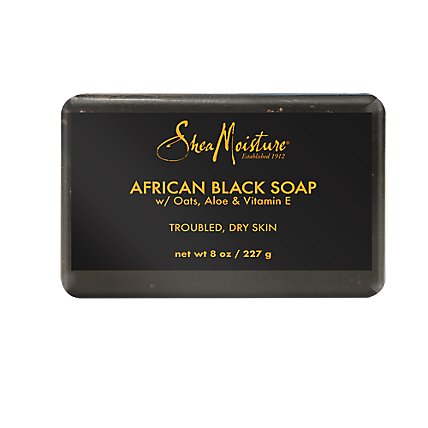 SheaMoisture Soap Bar African Black With Shea Butter - 8 Oz - Image 2