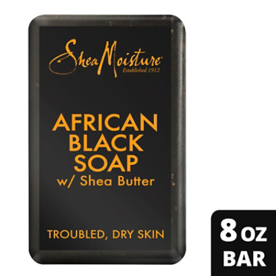 SheaMoisture Soap Bar African Black With Shea Butter - 8 Oz