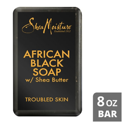 SheaMoisture Soap Bar African Black With Shea Butter - 8 Oz - Image 3