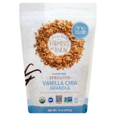 One Degree Organic Foods Granola Sprouted Oat Vanilla Chia - 11 Oz - Image 1