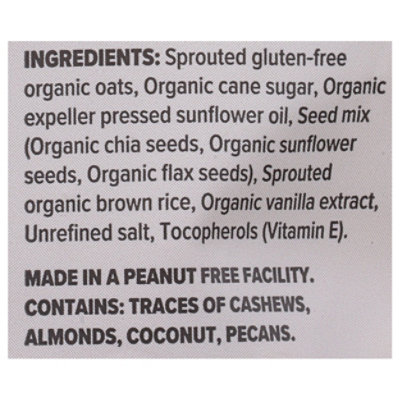 One Degree Organic Foods Granola Sprouted Oat Vanilla Chia - 11 Oz - Image 4