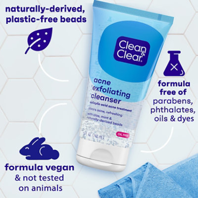 Clean & Clear Acne Triple Clear Exfoliating Scrub - 5 Fl. Oz. - Image 2