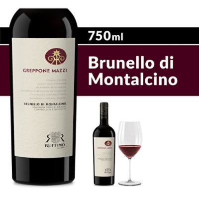 Ruffino Greppone Mazzi Brunello Di Montalcino DOCG Sangiovese Grosso Italian Red Wine - 750 Ml