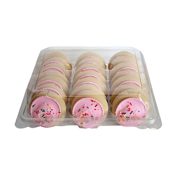 Bakery Cookies Sugar Frosted Pink 21 Count - Each