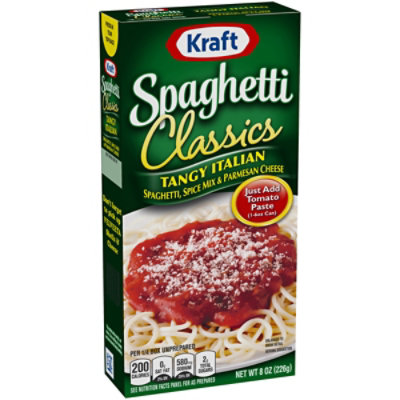 Kraft Spaghetti Classics Tangy Italian Spaghetti - Spices - & Parmesean Cheese Meal Mix - 8 Oz - Image 3