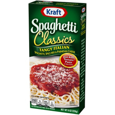 Kraft Spaghetti Classics Tangy Italian Spaghetti - Spices - & Parmesean Cheese Meal Mix - 8 Oz - Image 4