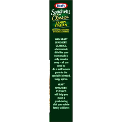 Kraft Spaghetti Classics Tangy Italian Spaghetti Spices & Parmesean Cheese Meal Mix Box - 8 Oz - Image 4