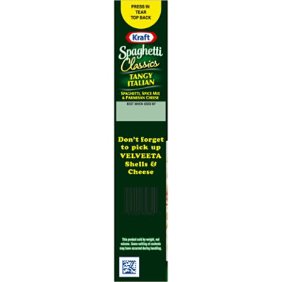 Kraft Spaghetti Classics Tangy Italian Spaghetti - Spices - & Parmesean Cheese Meal Mix - 8 Oz - Image 6
