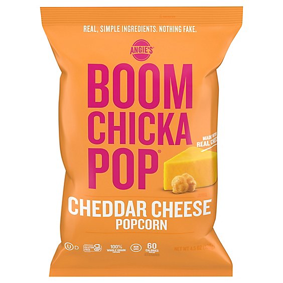 Angie's BOOMCHICKAPOP Cheddar Cheese Popcorn - 4.5 Oz